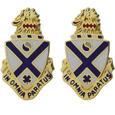 114th Infantry Regiment Unit Crest (In Omnia Paratus)